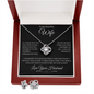 To My Beautiful Wife - Love Knot Necklace & Earring Set