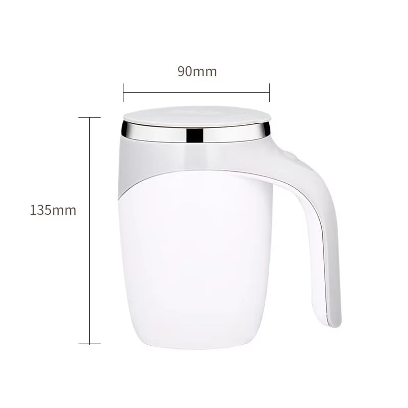 380Ml Coffee Mug Automatic Self Stirring Milk Fruits Mixing Cup Electric Stainless Steel Lazy Rotating Mug Magnetic Stirring Cup