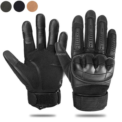 Touch Screen Full Finger Tactical Gloves Military Hard Knuckle Glove for Airsoft Combat Work Driving Riding Hunting Gloves Men