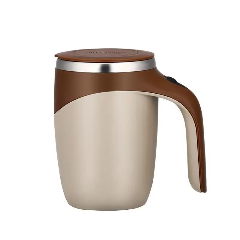 380Ml Coffee Mug Automatic Self Stirring Milk Fruits Mixing Cup Electric Stainless Steel Lazy Rotating Mug Magnetic Stirring Cup