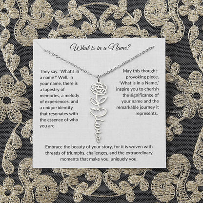 What is in a Name - Flower Necklace