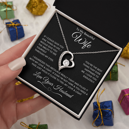 To My Beautiful Wife - Forever Love Necklace