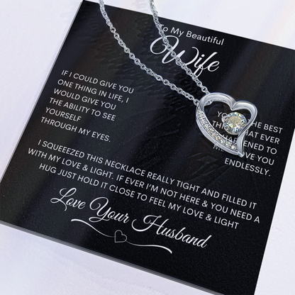 To My Beautiful Wife - Forever Love Necklace