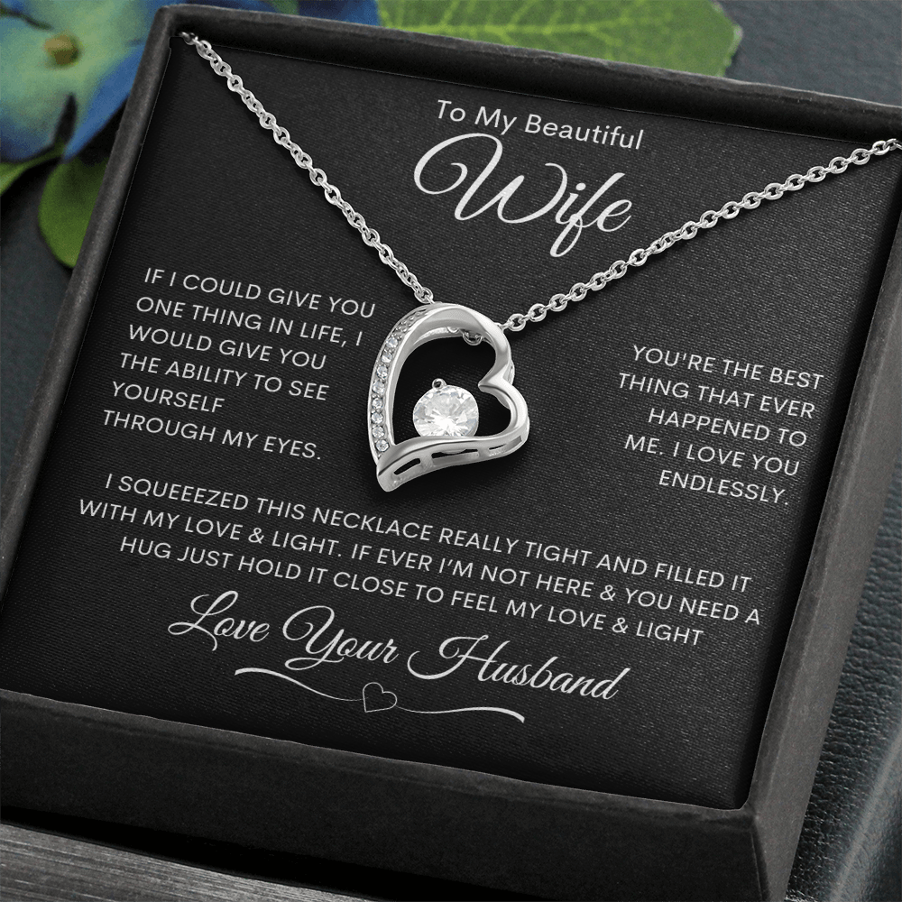 To My Beautiful Wife - Forever Love Necklace