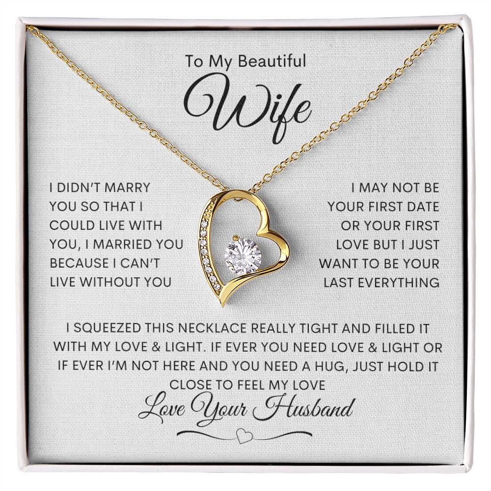 To My Wife - Forever Love Necklace