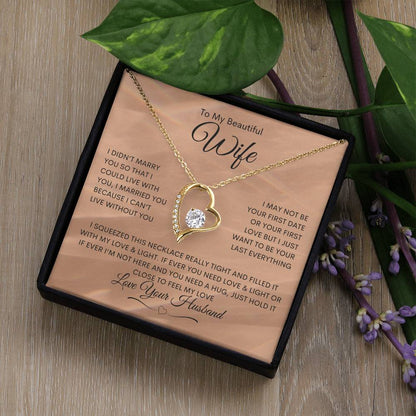 To My Wife - Forever Love Necklace - Rose